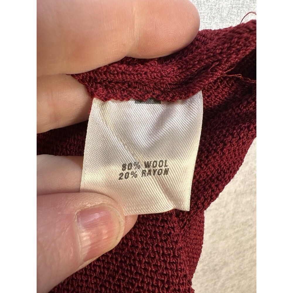 St. John Sport By Marie Gray Red Santana Knit Dress Pants  Womens Size Medium - Picture 9 of 10